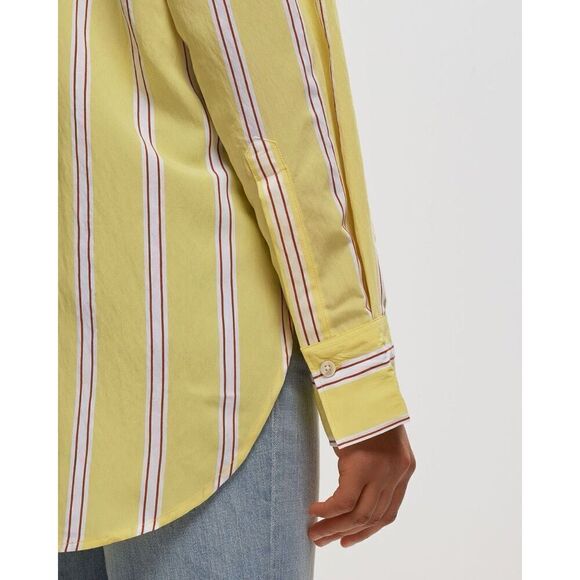 Closed NWT Button Down Shirt with Pocket in Yellow Orchid Size S - Picture 2 of 10